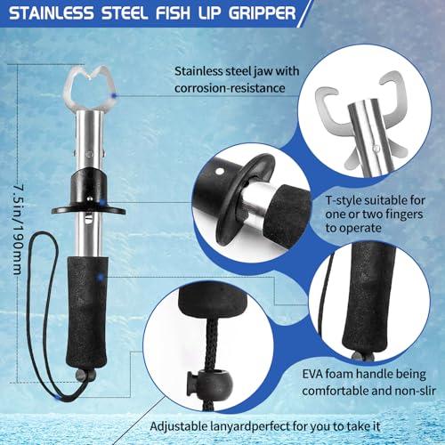 Fishing Tool Kit Fishing Pliers Fish Gripper Fishing Scale Fish Grip Tools Set