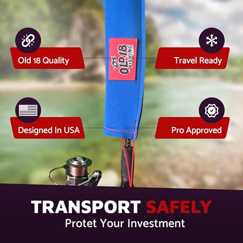 Neoprene Fishing Rod Sleeve Sock | Protective Cover for Poles