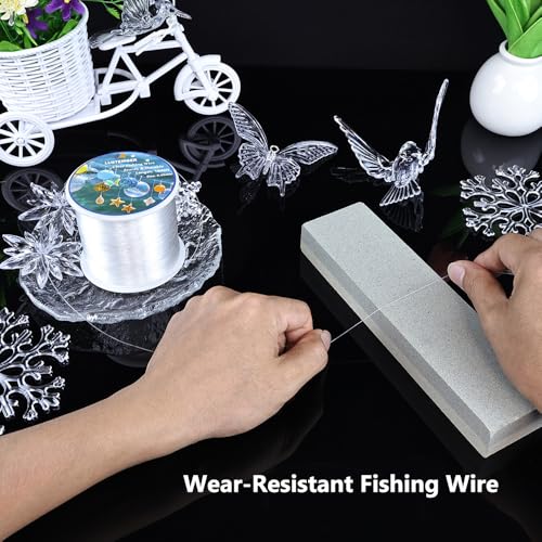 Fishing Wire, 1640ft Clear Fishing Line, Strong Invisible String for Hanging Decorations