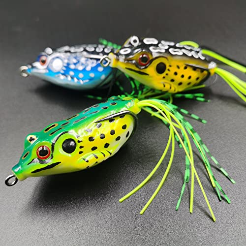5pcs Frog Lure Ray Frog Topwater Fishing Crankbait Lures/Artificial Soft Bait
