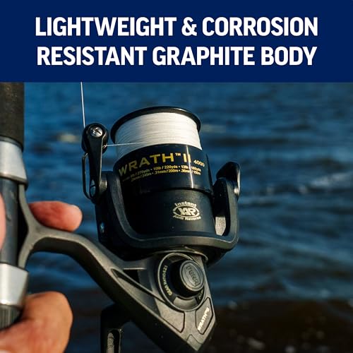 Wrath II Spinning Fishing Reel w/ Felt Front Drag System