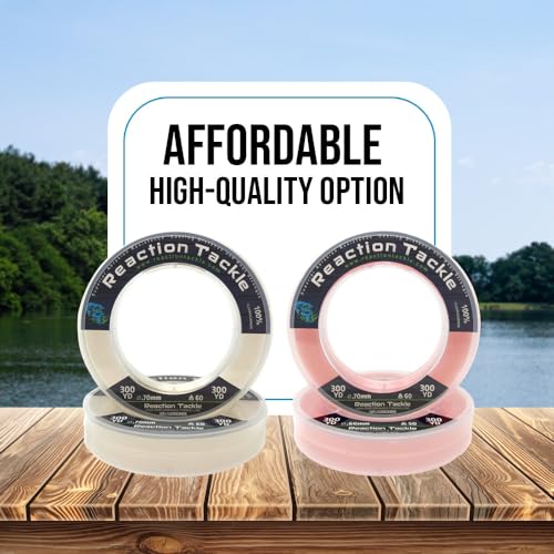 100% Pure Fluorocarbon Fishing Line - High Strength, Abrasion-Resistant, Fast-Sinking, Virtually Invisible