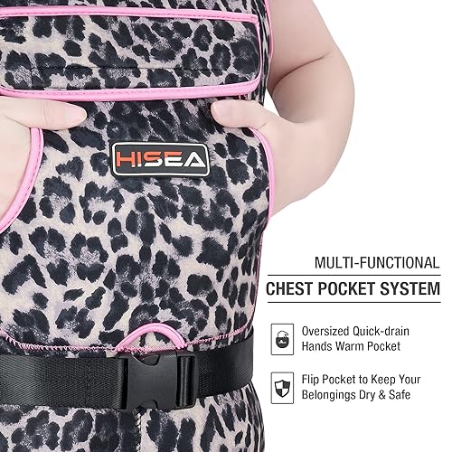 Women's Chest Waders Leopard Fishing Waders for Women w/ Boots-Neoprene