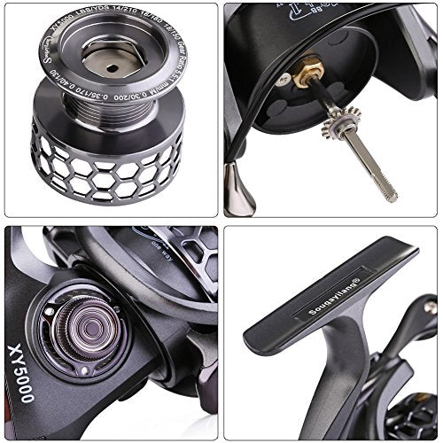 Fishing Reel 13+1BB Light Weight Ultra Smooth Aluminum Spinning Fishing Reel