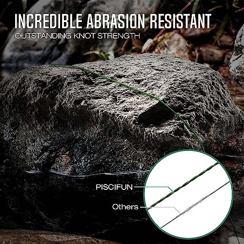 Onyx Braided Fishing Line, Superline Abrasion Resistant Braided Lines, Zero Stretch Super Strong