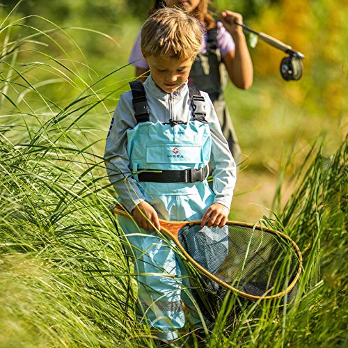 Kids Chest Waders,Youth Fishing Waders w/ Boots & Reflect Safety Band for Toddler