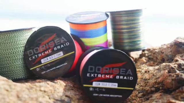 Extreme Braid 100% Pe Black Braided Fishing Line 109Yards-2187Yards 6-550Lb Test Fishing Wire