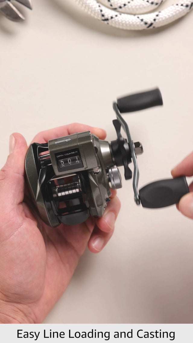 Convector Low Profile Line Counter Graphite Frame Trolling Reel