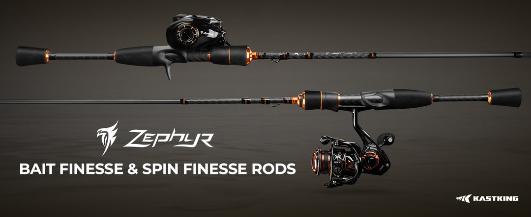 Zephyr Spin & Bait Finesse Fishing Rod,Lightweight Casting & Spinning Rods
