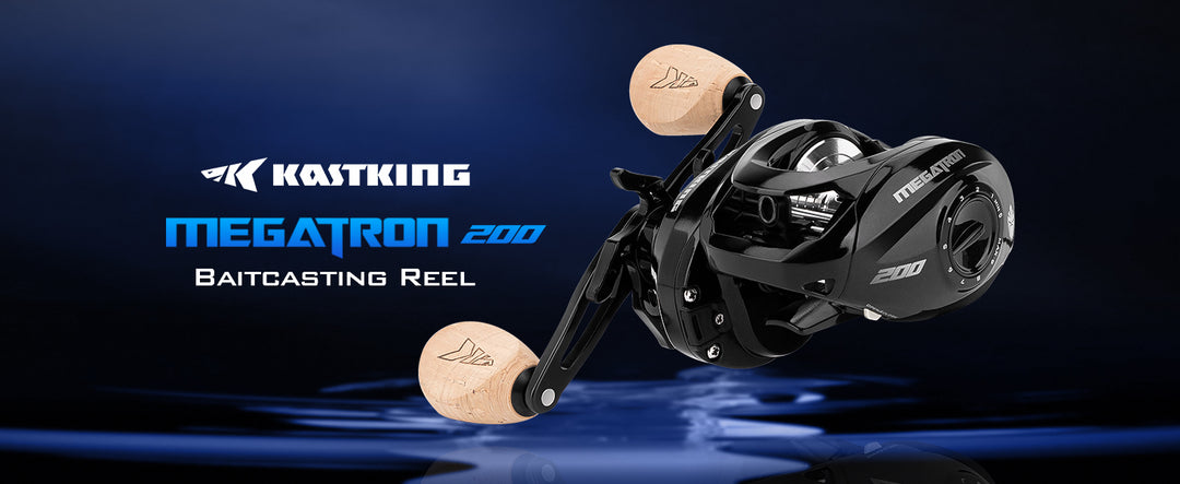Megatron 200 Baitcasting Fishing Reel,Wide Spool High Line Capacity Casting Reel