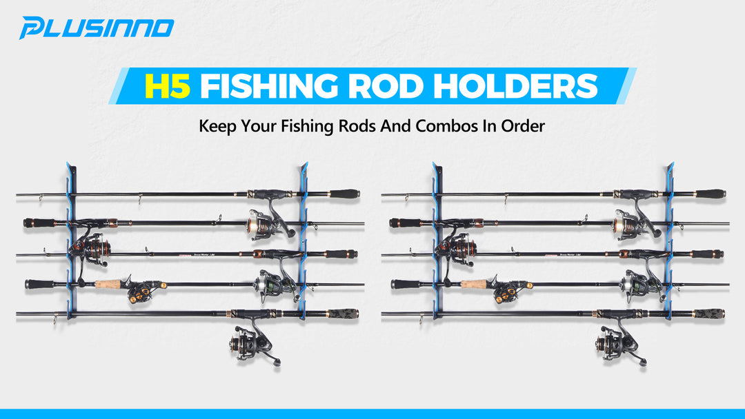 Horizontal Fishing Rod/Pole Holders for Garage,Wall/Ceiling Mounted Fishing Rod Rack