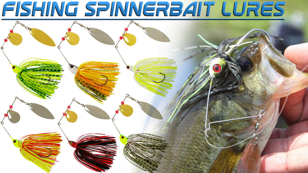 Fishing Lures Spinnerbait,Bass Fishing Lure Spinner Baits Kit Hard Metal