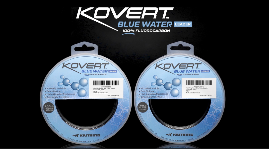 Kovert Blue Water 100% Fluorocarbon Fishing Line,Clear Fishing Leader