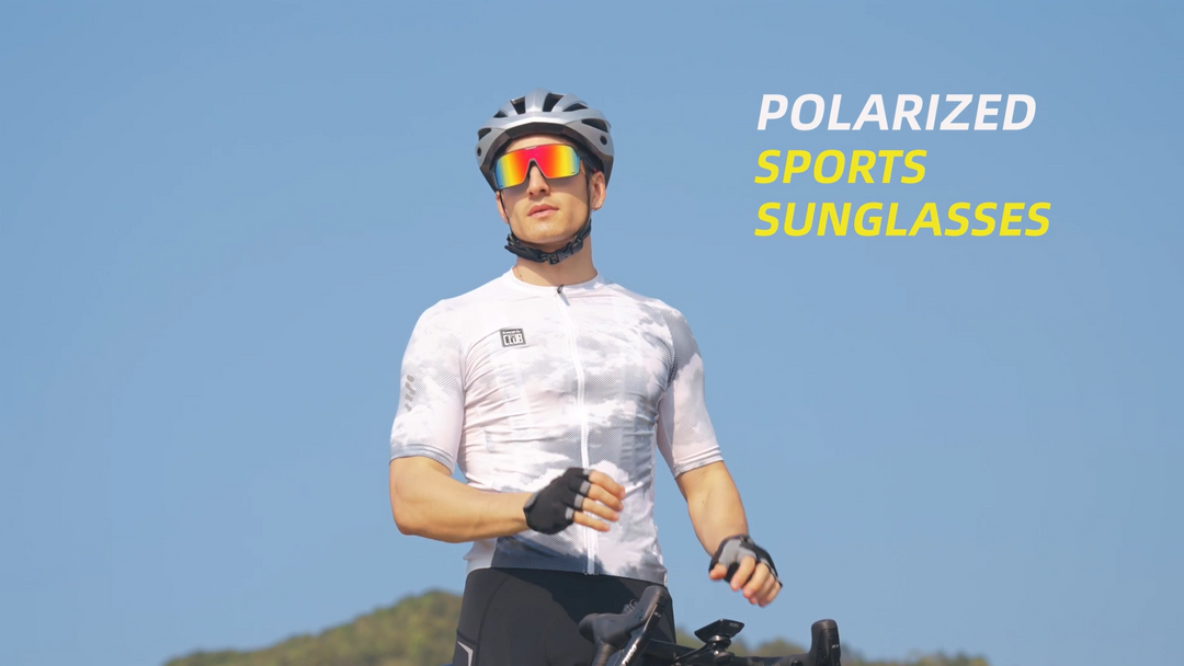 Polarized Sports Sunglasses for Men Women, Big Size, UV400 Protection Sun Glasses