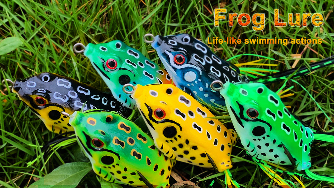 Topwater Frog Crankbait Tackle,Crank Bait Bass Soft Swimbait Lures