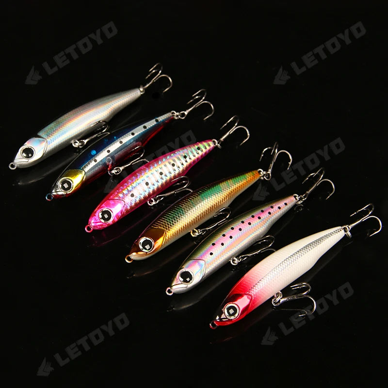 LETOYO Sinking Pencil 12g-3.5g Artificial bait hard baits trout bass lures Wobblers for Pike fishing lure spinning stickbait