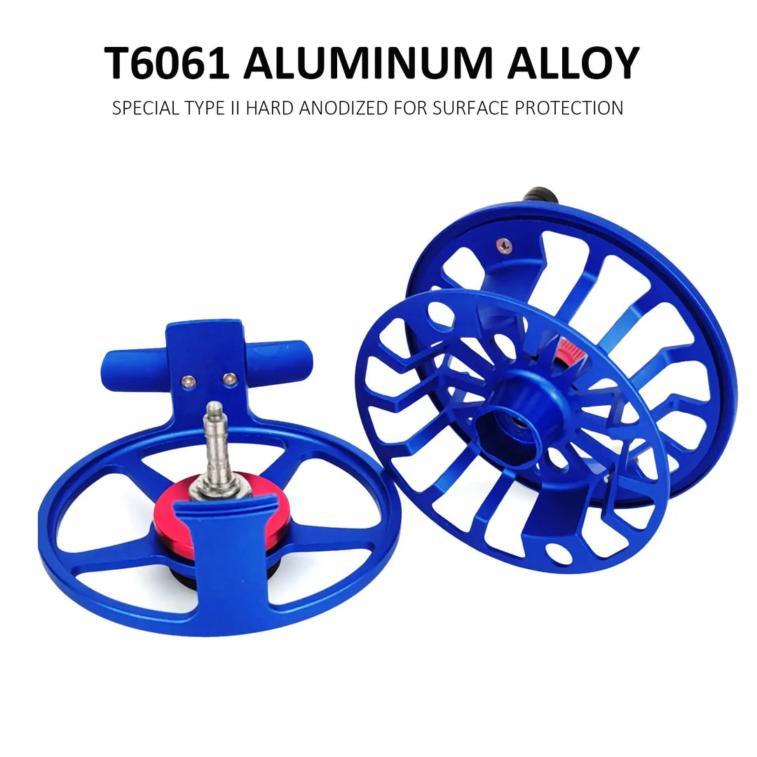 Aventik New Design Quality Fly Fishing Reel 3/5 5/7 7/9 Fly Reel Large Arbor Aluminum Fishing Reel Handle-Changed Reel