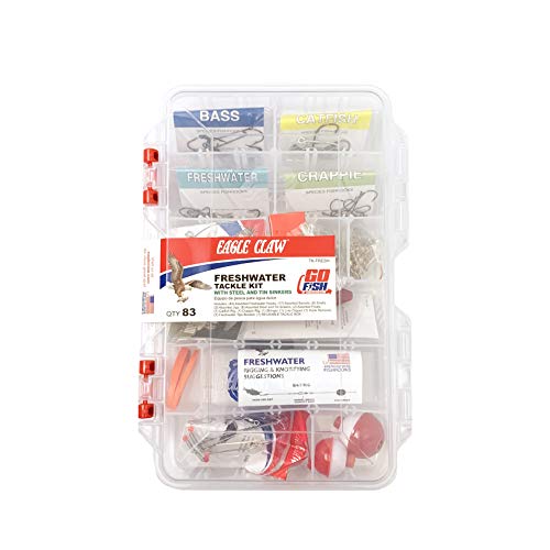 Eagle Claw E.C. Fresh Water Tackle Kit, 83 Piece
