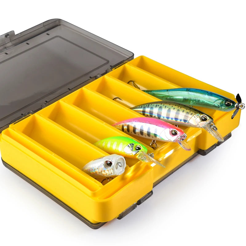 MEREDITH Convenient Sided Fishing Tackle Box 12 Compartments Bait Lure Hook Storage Box Fishing Accessories Plastic Storage Case