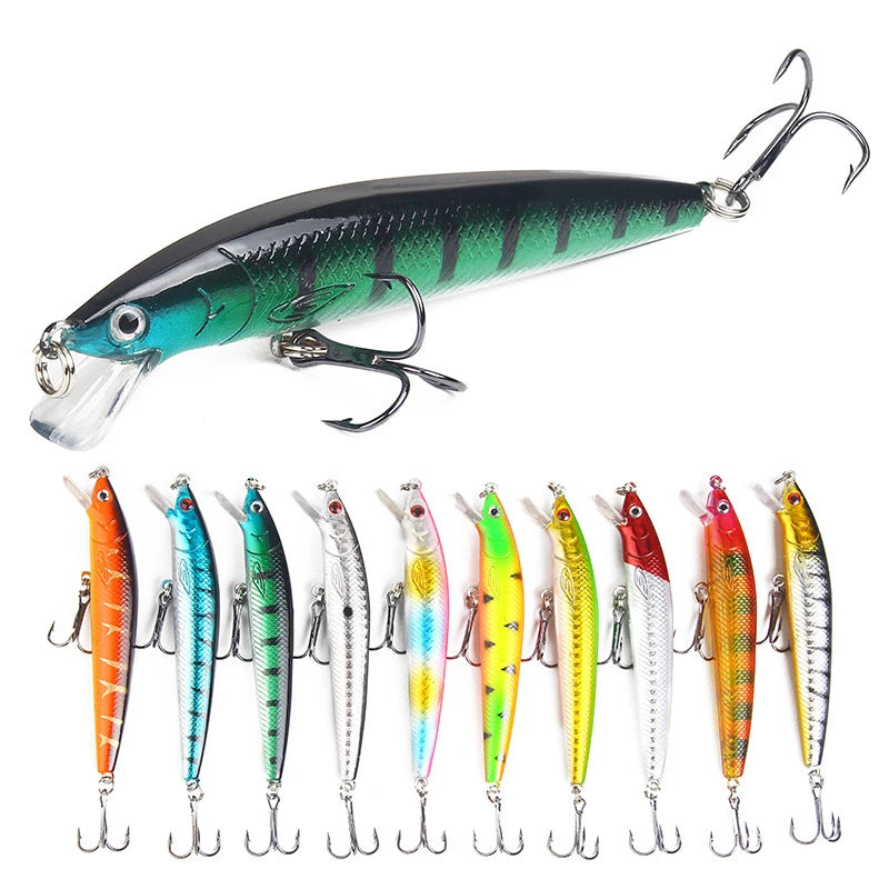 1PC Japanese Minnow Fishing Lures Floating Hard Bait95mm 7g Artificial Bait Wobbler Crankbait Carp Perch Pesca Fishing Tackle