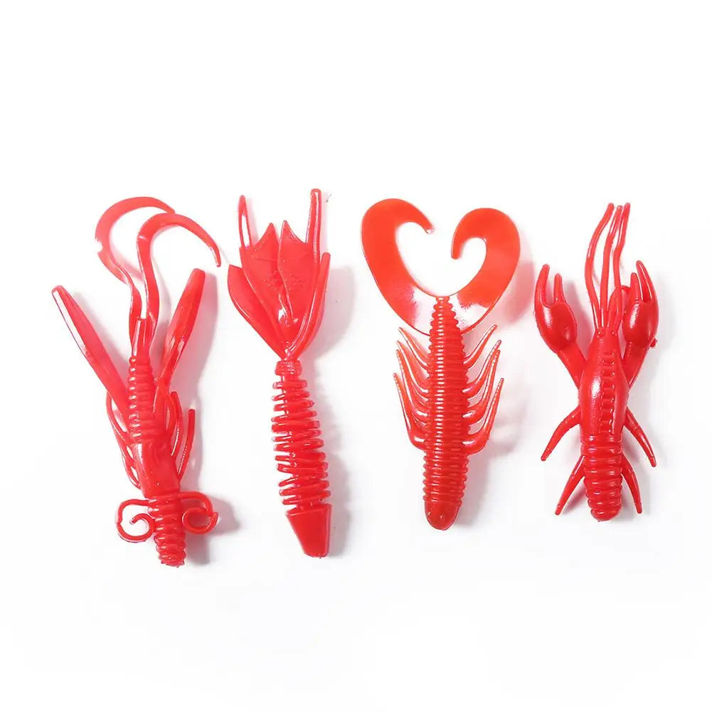 4pcs/set Plastic Fishing Lure Bionic Bait 2g/5.5cm/5.8cm/6cm  Artifical Soft Bait Fishing Accessories