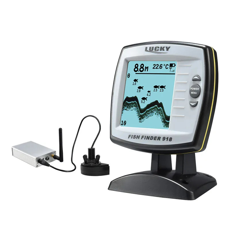 LUCKY FF918 Remote Control Bait Boat Fish Finder 3.5" LCD perating range 300m Depth Range 100M Wireless