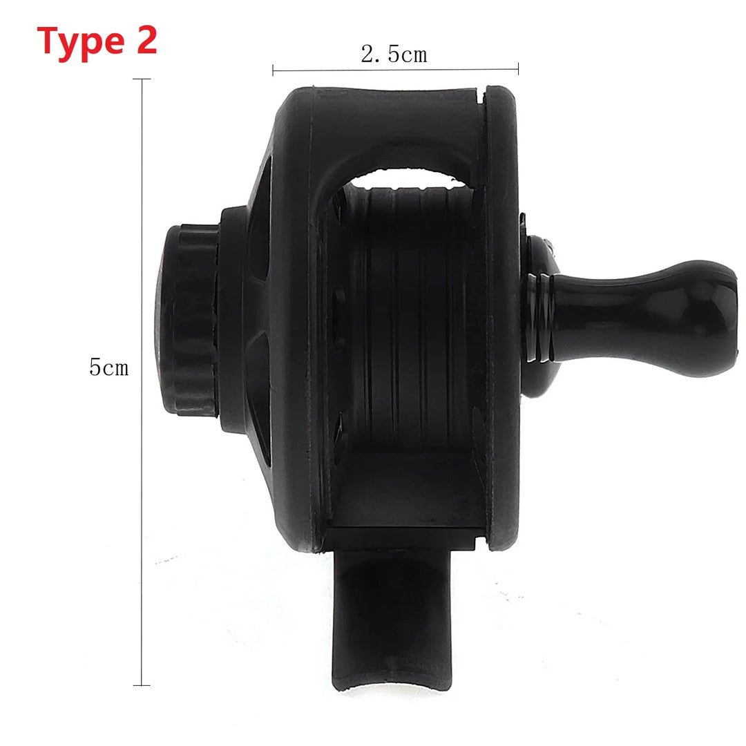 Ultralight High Quality Portable Fly Fishing Reel  Plastic Left / Right Hand Former Ice Fishing Wheels for Ocean / Lake Fishing