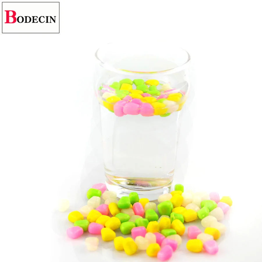 50/100PCS Floating Corn Smell For Fishing Tackle/lure/Boilies Grass Carp Flavoured Soft Pellet Pop Up Silicone/Artificial Bait