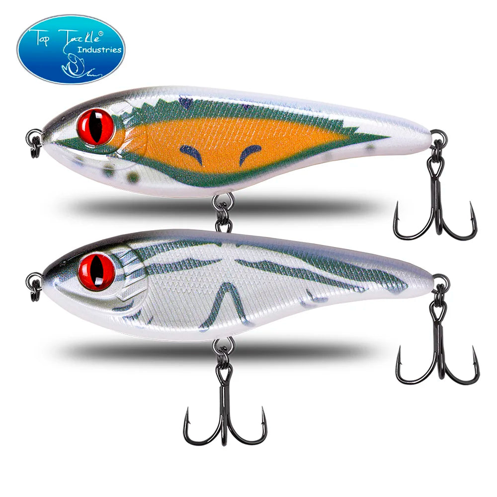 CF Lure 90mm/120mm/150mm (Color 1~24) Slow Sinking jerkbait musky pike slider Bass fishing lure Tackle