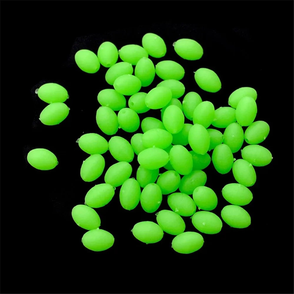 375Pcs/Set Night Luminous Fishing Beads Soft Worms Glow Sea Fishing Lure Bait Floating Float Fishing Tackles Accessories M062