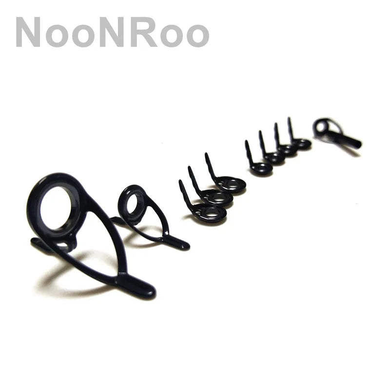 NooNRoo Bass rod and Casting Fishing Rod Guide  Kit Stainless Steel Guide DIY Repair rod