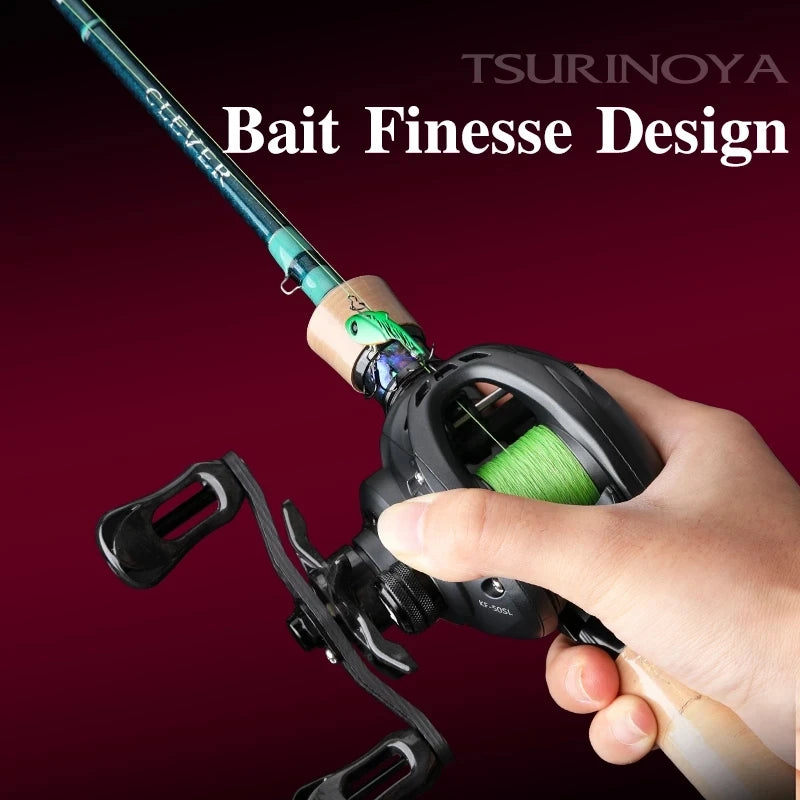 6.1g BFS Spool TSURINOYA 135g Dark Wolf 50S  7.1:1 Ultralight BFS FINESSE Baitcasting Reel Baitcaster Fishing Coil For Shad Reel