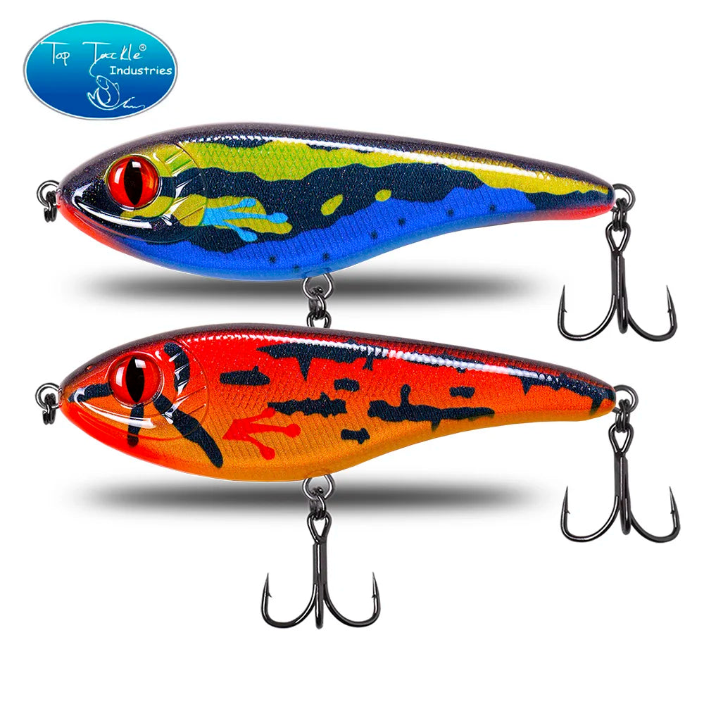 CF Lure 90mm/120mm/150mm (Color 1~24) Slow Sinking jerkbait musky pike slider Bass fishing lure Tackle