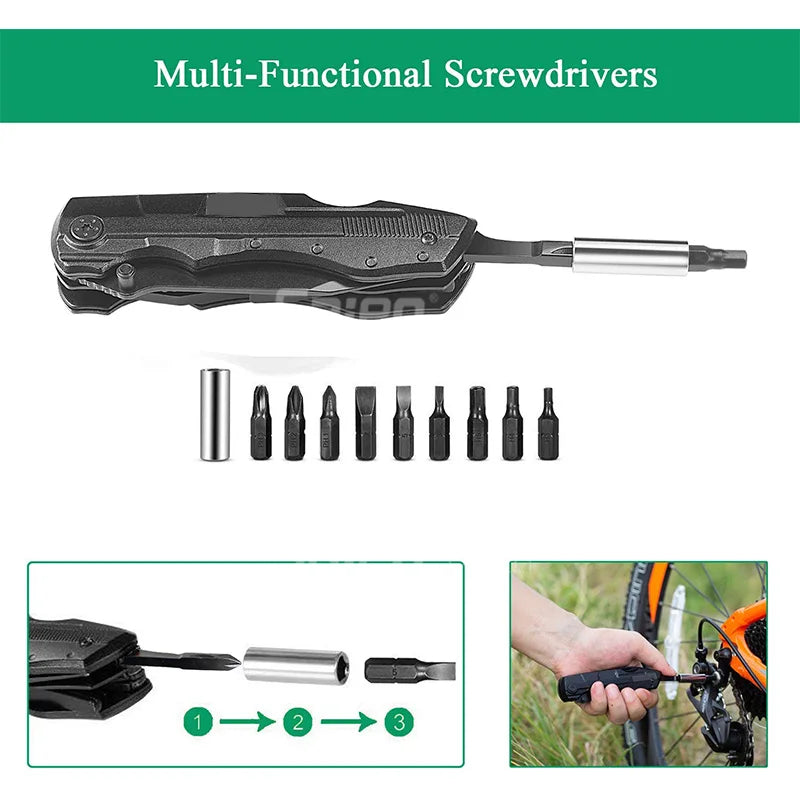 Multitool Knife Screwdriver Plier Bottle Opener Outdoor Camping Finishing Hiking Survival