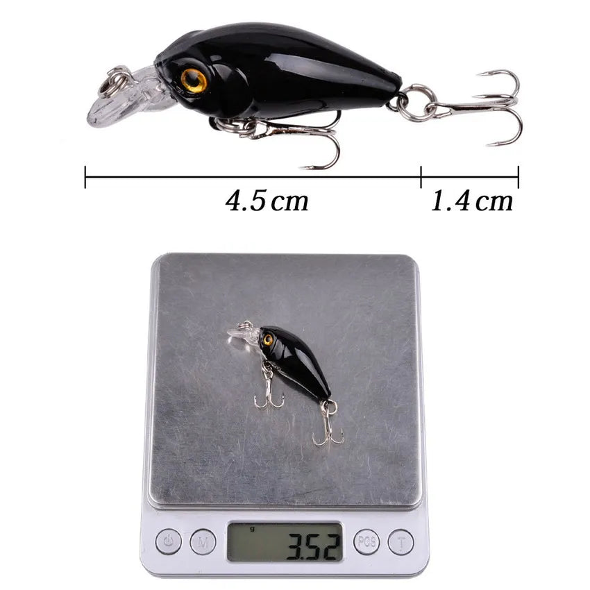 9Pcs Crankbait Fishing Lures 4.5cm 3.5g Mini Wobblers Crank Fishing Lure Tackle Pesca Topwater Hard Carp Bait Crankbaits Kit