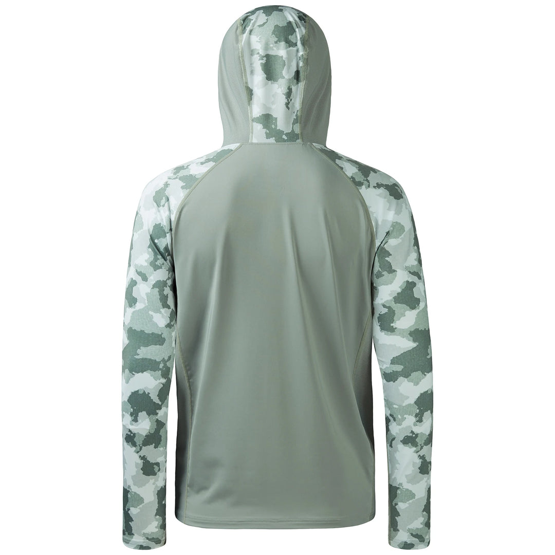 Bassdash Men’s UPF 50 Performance Fishing Shirt Cooling Hoodie Camo Long Sleeve  FS17M