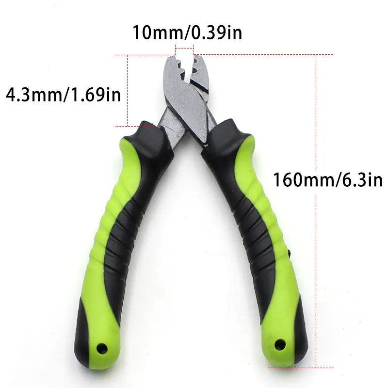 Carp Fishing Tools Multifunction Scissor Crimping Plier High Carbon Steel Jaws Fishing Line Hook Cutter Fishing Hook Split Plier