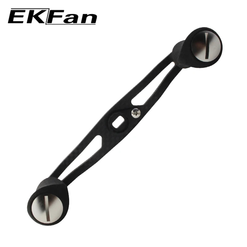 EKfan 7*4 / 8*5mm Carbon Fiber 120MM Fishing Reel Handle & EVA Knobs For Baitcasting Fishing Reel Rockerl Parts