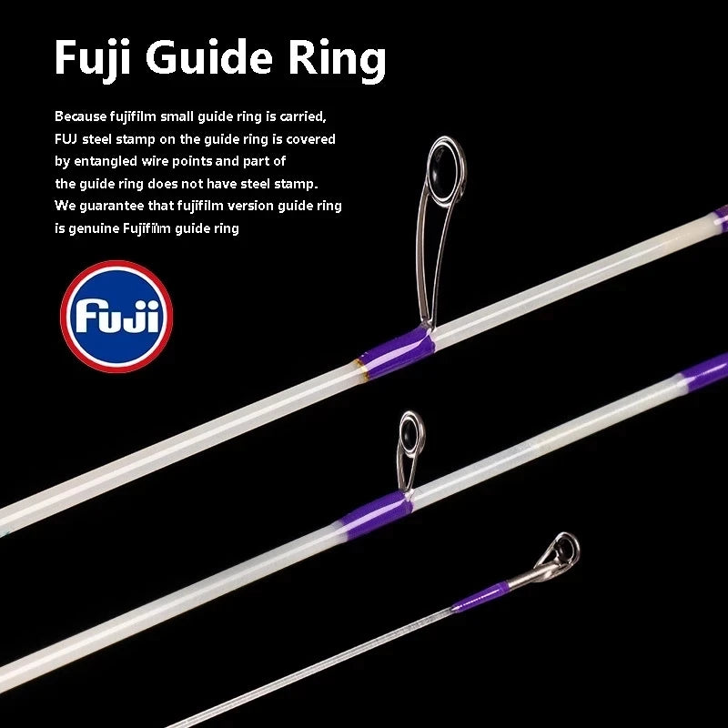 Fuji 1.4m Casting Spinning Lure Fishing Rod 4Section FRP Ultra-Soft Micro-Object XUL Slow-Adjusted Catapult Pole With Wooden Box