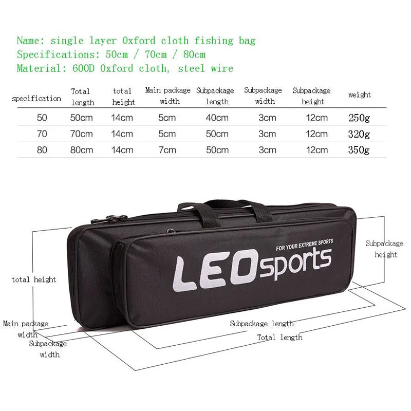 Portable Folding Fishing Bag Cases Carrier Canvas Pod Carp Fishing Tools Backpack Fish Storage Bags Case Tackle Pesca 50 70 80cm