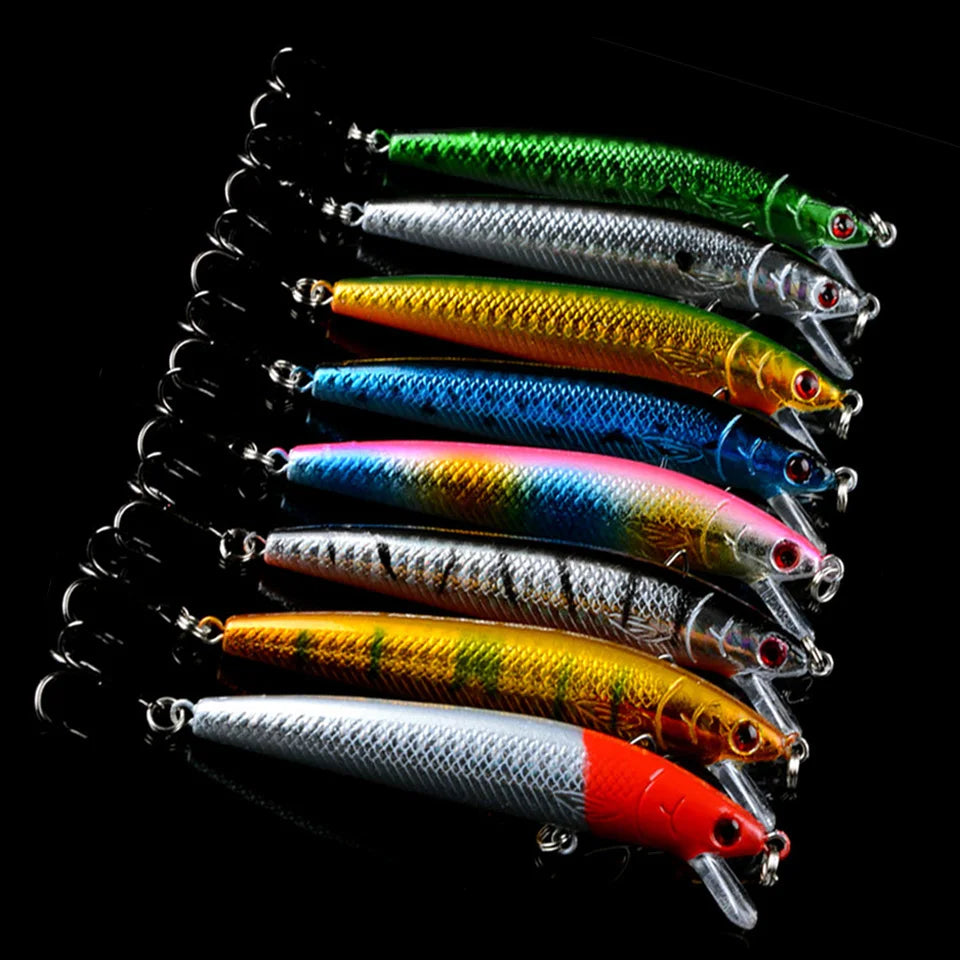 159pcs/lot Fishing Lures Set Mixed 19 Model Wobblers Fishing Tackle 159 Colors High Quality Minnow/Crank/VIB/Popper bait MIX