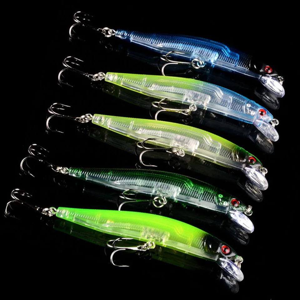 159pcs/lot Fishing Lures Set Mixed 19 Model Wobblers Fishing Tackle 159 Colors High Quality Minnow/Crank/VIB/Popper bait MIX