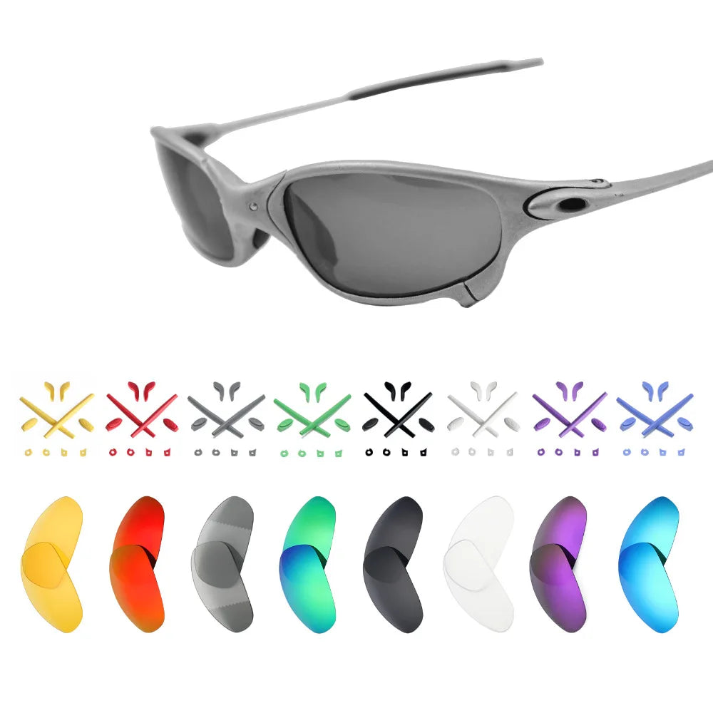 SNARK Replacement Lenses and Black Rubber Kit for-Oakley Juliet X-Metal Sunglasses - Multiple Options