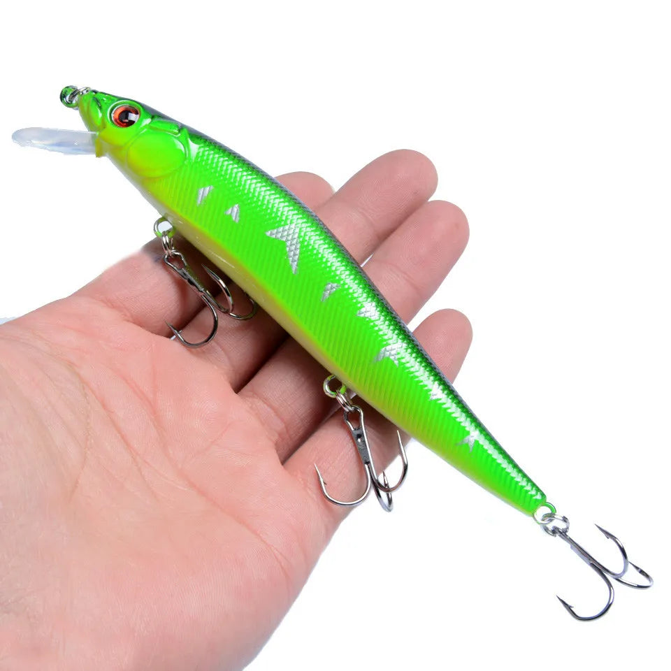 1PC Fishing Lures Swim Minnow Jig Hard Bait14cm/23g Artificial Trolling Crankbait Wobbler Lures Pike Treble Hook Fishing Tackle