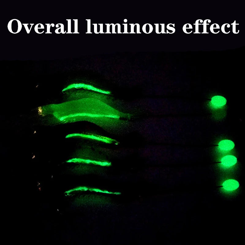 1Pc Luminous Soft Fishing Lures Fake Shrimp Floating Shaped Lure Bait Bionic Artificial Shrimp with Hook Fishing Tackle