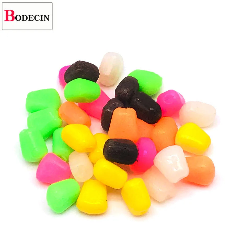 50/100PCS Floating Corn Smell For Fishing Tackle/lure/Boilies Grass Carp Flavoured Soft Pellet Pop Up Silicone/Artificial Bait