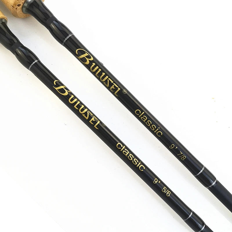 9 feet 5/6 7/8 carbon fly fishing rod 2.7m fly rod 4 sections hard power flying rod black super light weight 109g 118g