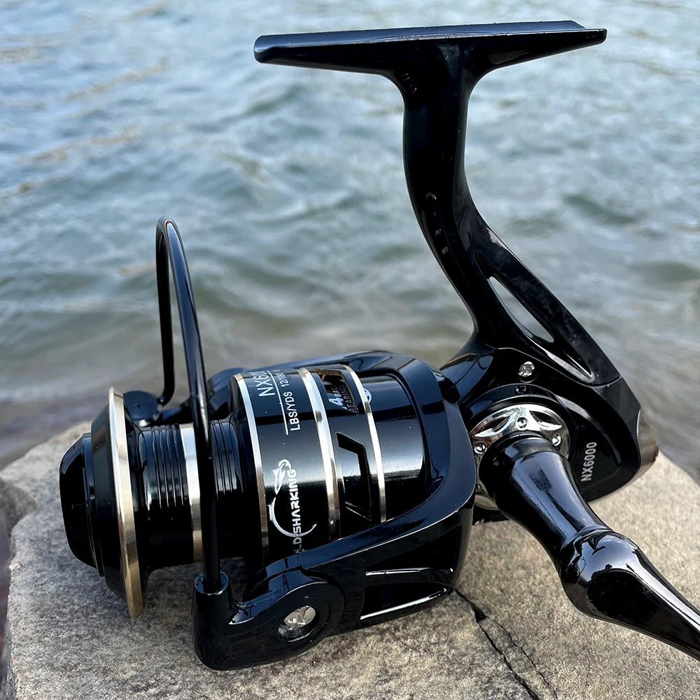 High-Quality Metal Spool Saltwater 5.2:1/4.7:1 High Speed Reel Waterproof Suitable for Pike Fishing 2000-7000Sreies