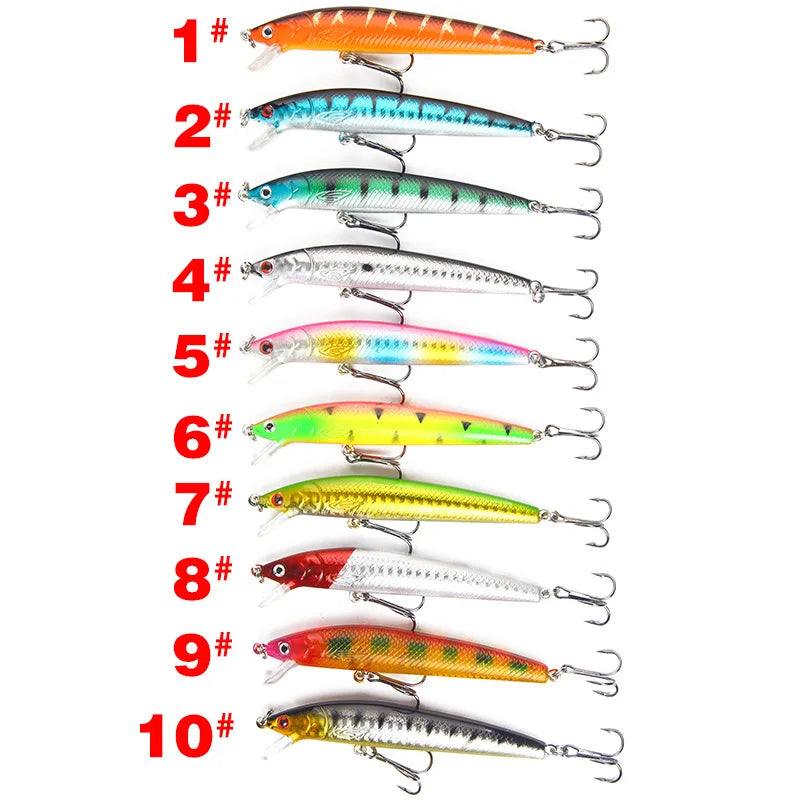 1PC Japanese Minnow Fishing Lures Floating Hard Bait95mm 7g Artificial Bait Wobbler Crankbait Carp Perch Pesca Fishing Tackle