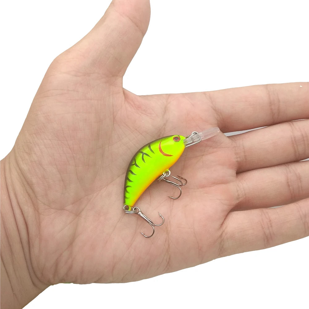 WATERBOY Mini Crank Minnow Lure 4cm 1.6in 3.4g 0.1oz  Wobbler Swimming Colorful Classic Artificail Small Fishing Bait